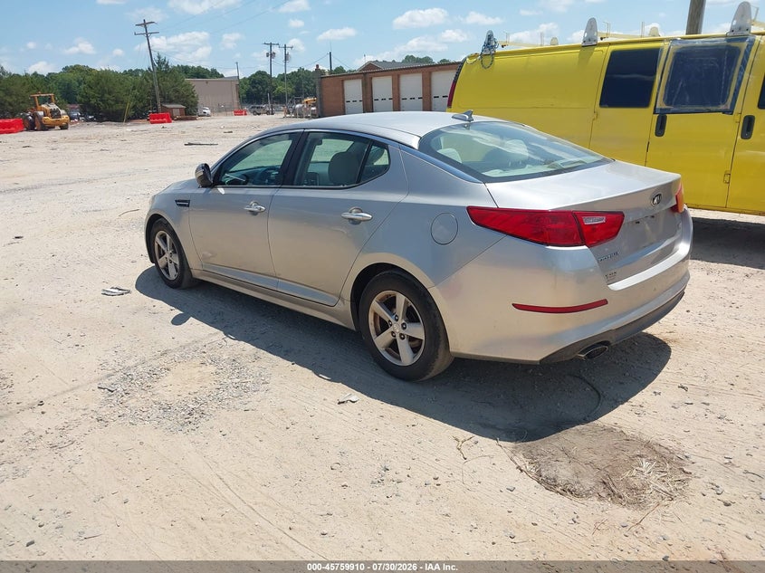 Vin: 5xxgm4a7xfg474843, lot: 46258659, kia optima lx 20153