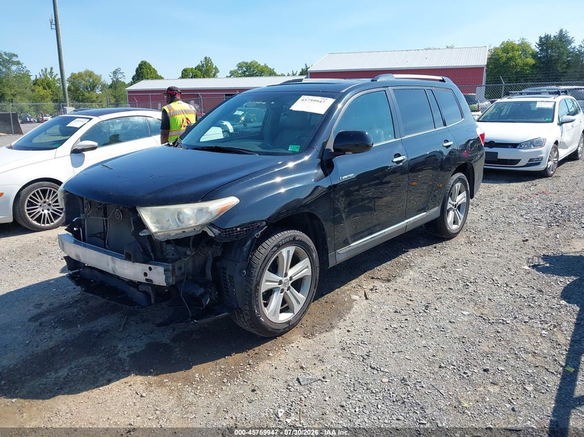Vin: 5tddk3eh7ds192774, lot: 46258696, toyota highlander limited v6 20132