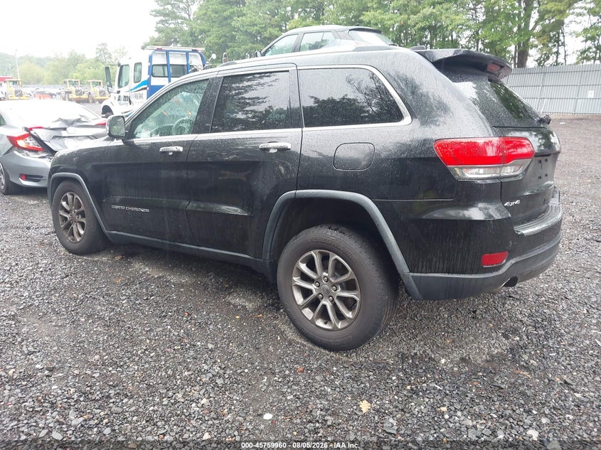Vin: 1c4rjfbg3ec122584, lot: 46258709, jeep grand cherokee limited 20143