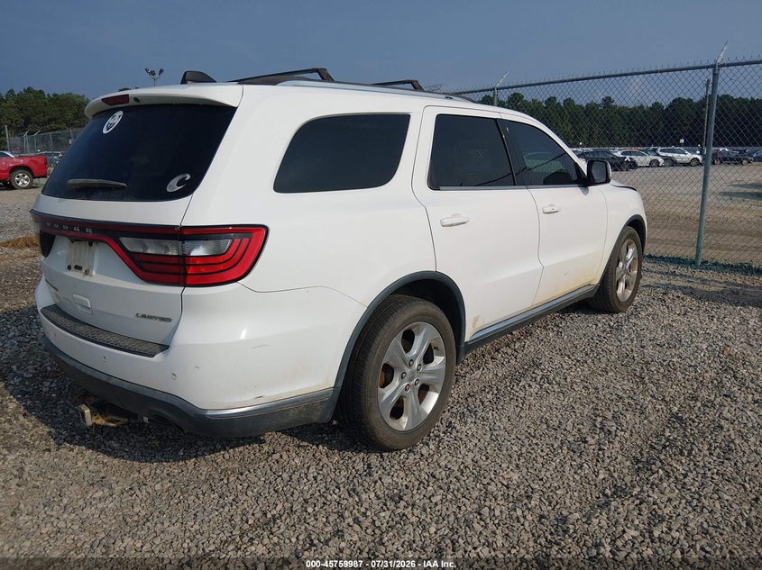 Vin: 1c4rdhdgxec589985, lot: 46258736, dodge durango limited 20144