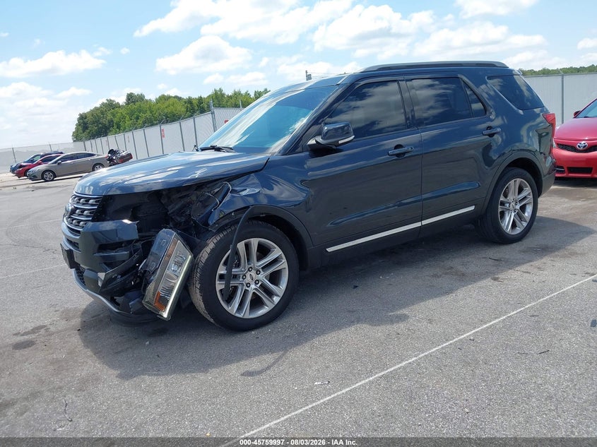 Vin: 1fm5k7d80hgd95949, lot: 46258746, ford explorer xlt 20172