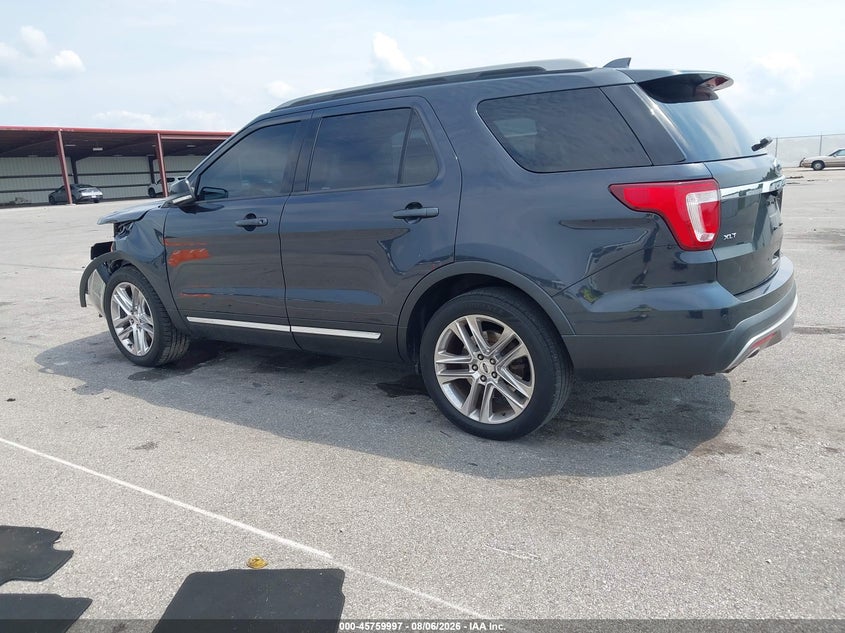 Vin: 1fm5k7d80hgd95949, lot: 46258746, ford explorer xlt 20173