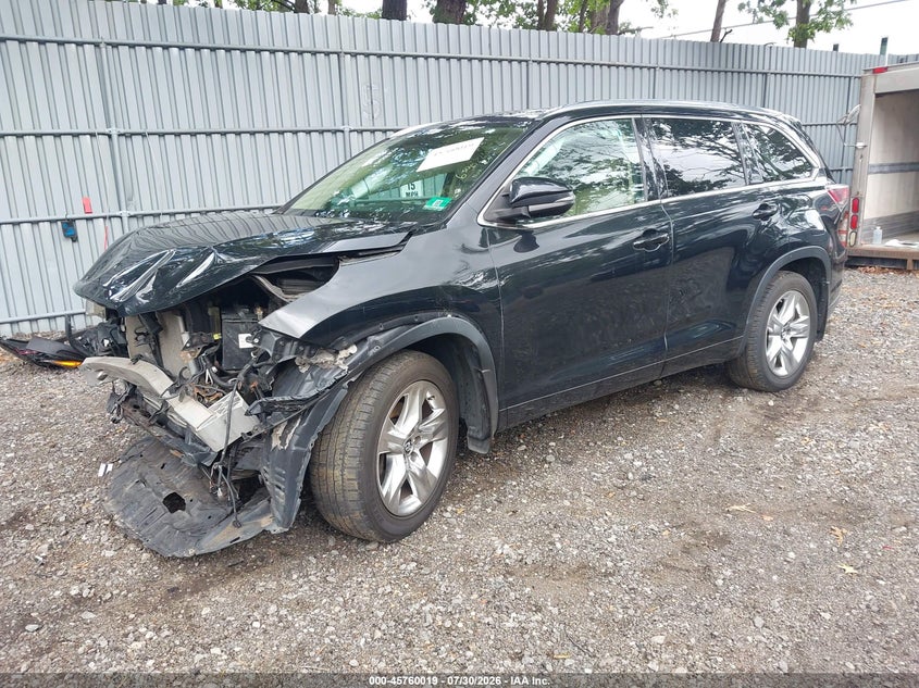 Vin: 5tddkrfh7gs338743, lot: 46258768, toyota highlander limited v6 20162