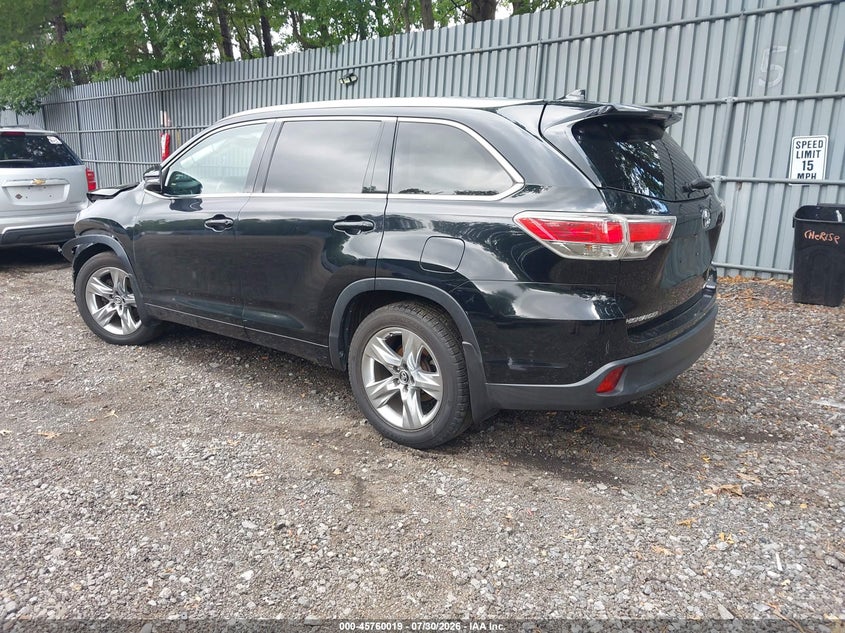 Vin: 5tddkrfh7gs338743, lot: 46258768, toyota highlander limited v6 20163
