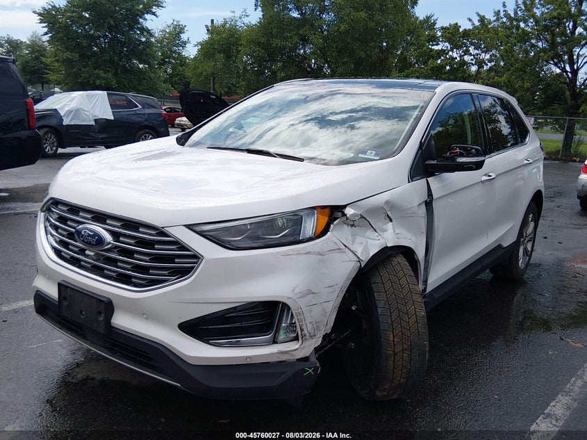 Vin: 2fmpk4k95kbb30882, lot: 46258776, ford edge titanium 20192