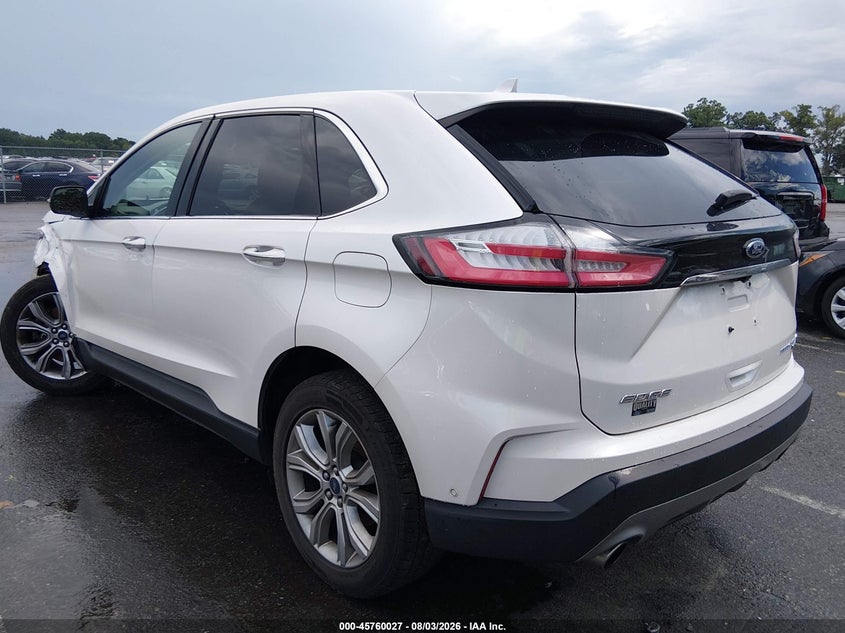 Vin: 2fmpk4k95kbb30882, lot: 46258776, ford edge titanium 20193