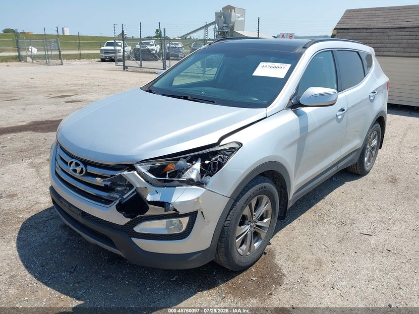 Vin: 5xyzu3lb0gg315377, lot: 46258846, hyundai santa fe sport 2.4l 20162