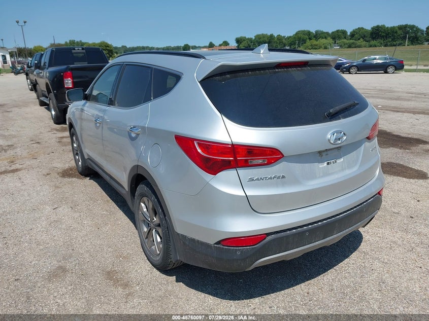 Vin: 5xyzu3lb0gg315377, lot: 46258846, hyundai santa fe sport 2.4l 20163