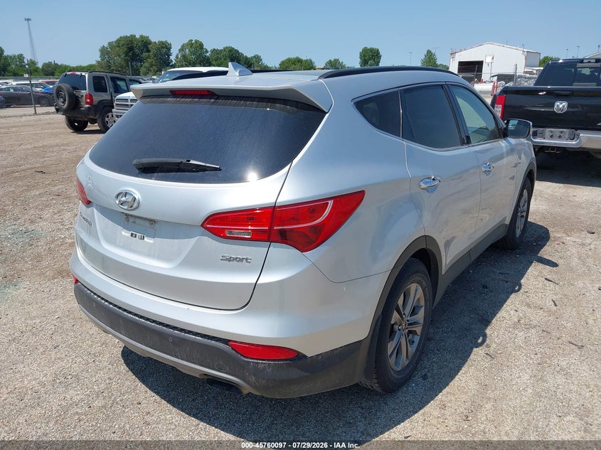 Vin: 5xyzu3lb0gg315377, lot: 46258846, hyundai santa fe sport 2.4l 20164