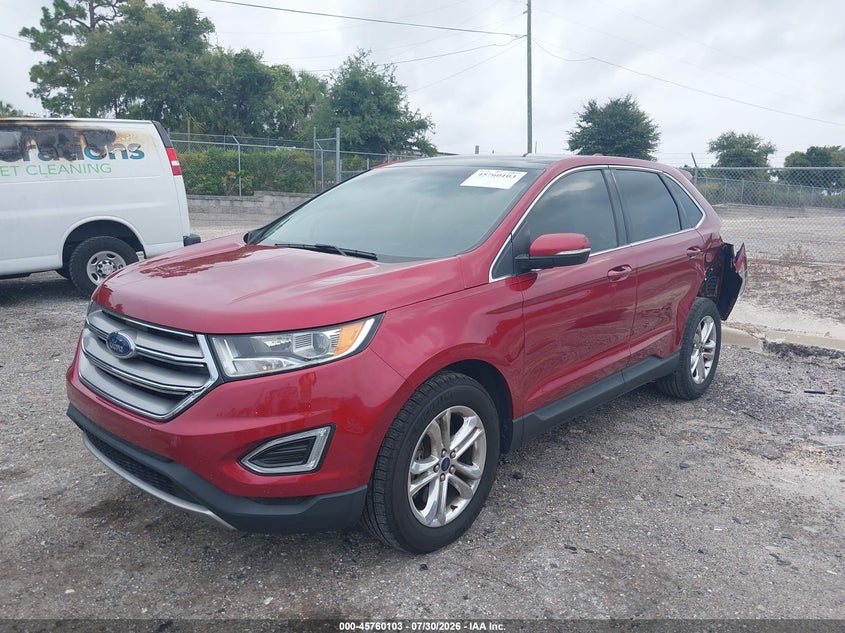 Vin: 2fmtk4j94fbb72112, lot: 46258852, ford edge sel 20152