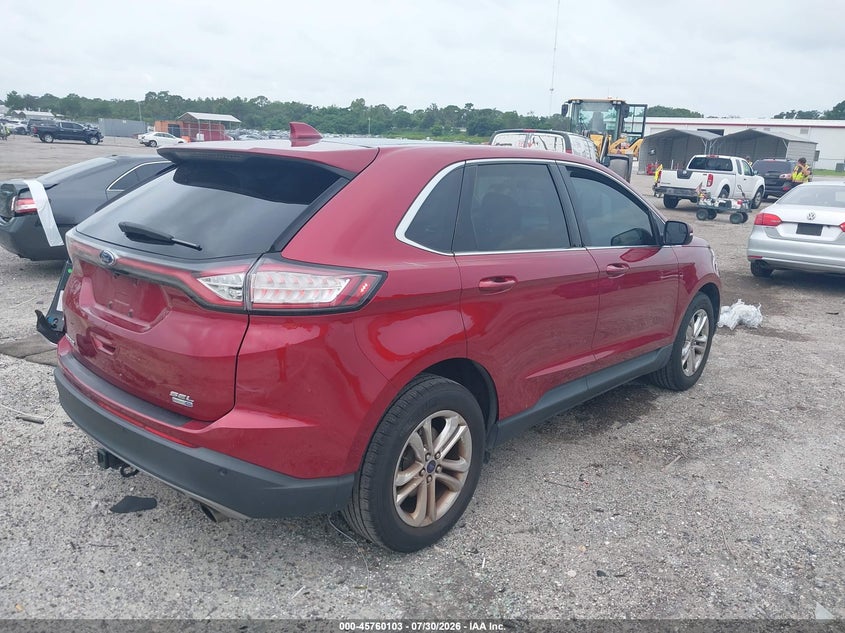 Vin: 2fmtk4j94fbb72112, lot: 46258852, ford edge sel 20154