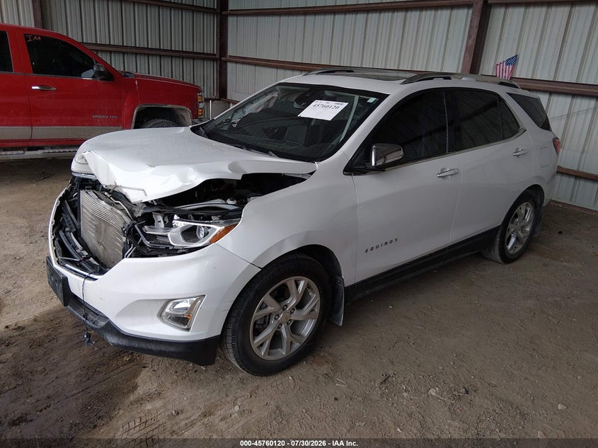 2019 Chevrolet Equinox, Удар спереду, IAAI, VIN 2GNAXNEV1K6298903 — фото 2