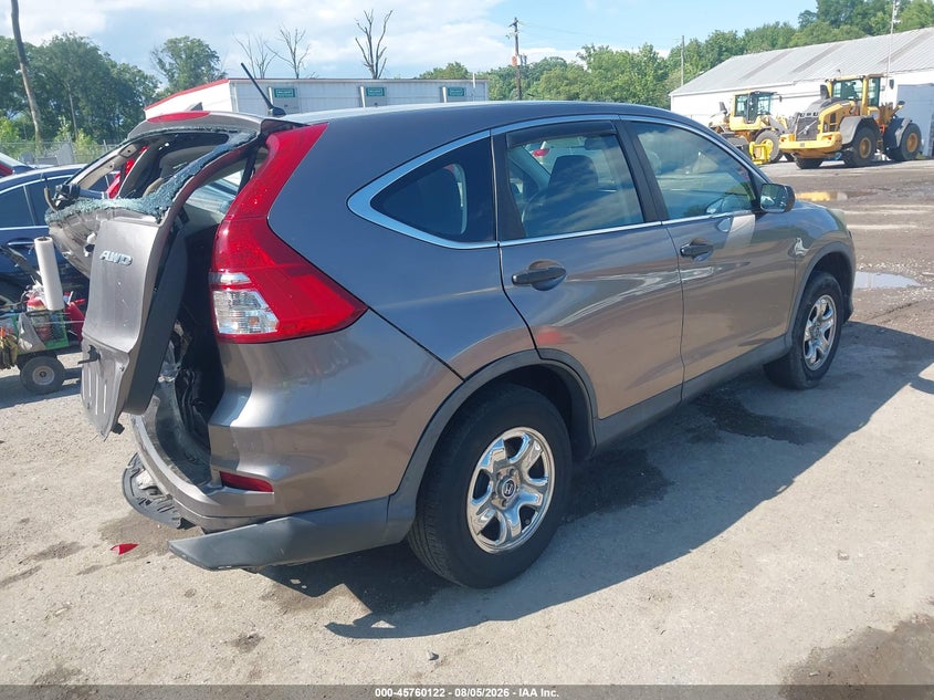 Vin: 5j6rm4h3xfl067272, lot: 46258871, honda cr-v lx 20154