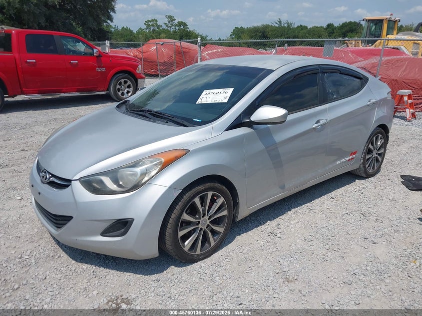 2011 Hyundai Elantra, Удар ззаду, IAAI, VIN KMHDH4AE8BU159903 — фото 2