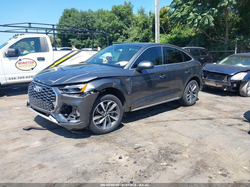 Vin: wa15aafyxp2065324, lot: 46258899, audi q5 sportback premium plus 45 tfsi s line quattro s tronic 20232