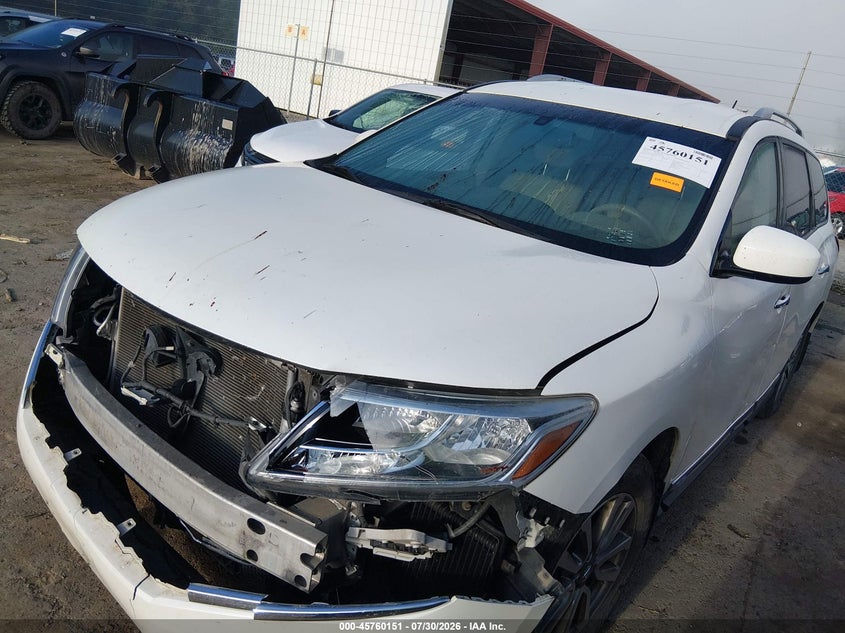 Vin: 5n1ar2mm8fc711290, lot: 46258901, nissan pathfinder sl 20152