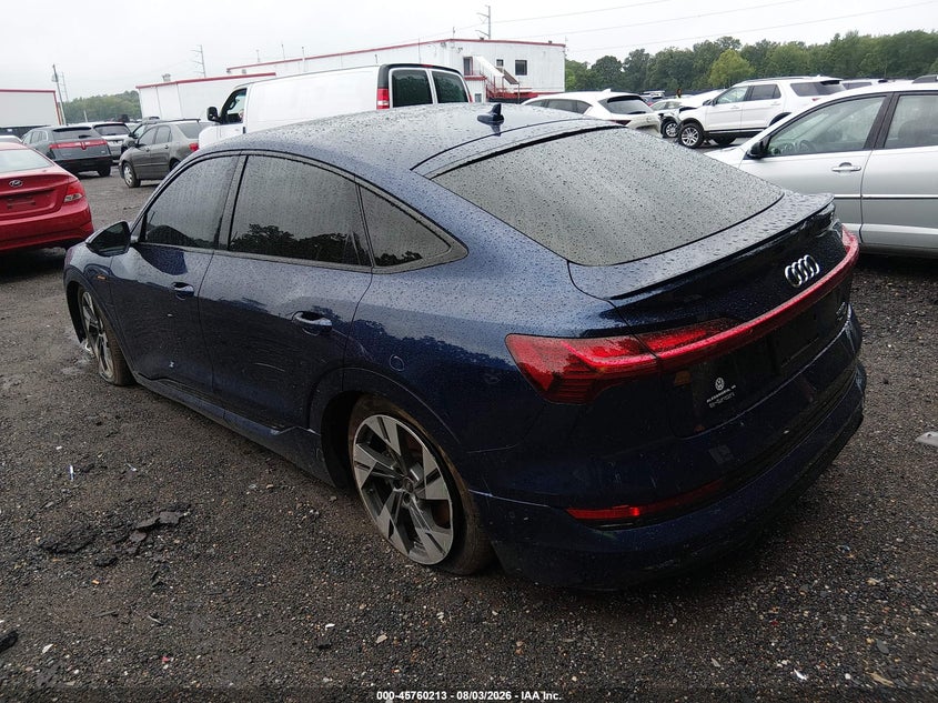 Vin: wa11aage3nb028602, lot: 46258962, audi e-tron sportback premium s line quattro 20223