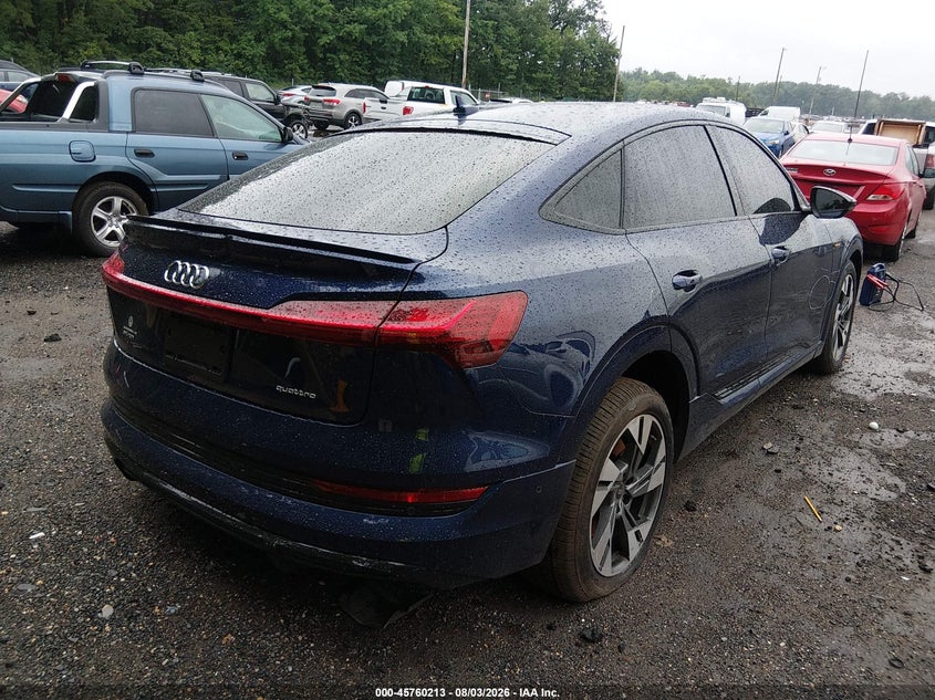 Vin: wa11aage3nb028602, lot: 46258962, audi e-tron sportback premium s line quattro 20224