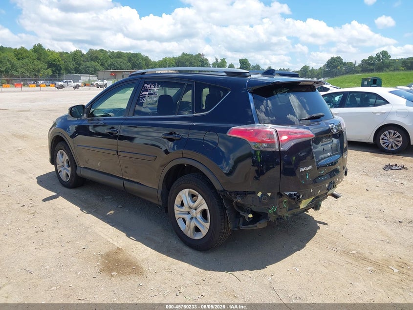 Vin: jtmbfrev7hj707327, lot: 46258982, toyota rav4 le 20173
