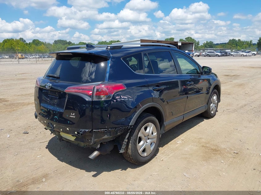 Vin: jtmbfrev7hj707327, lot: 46258982, toyota rav4 le 20174