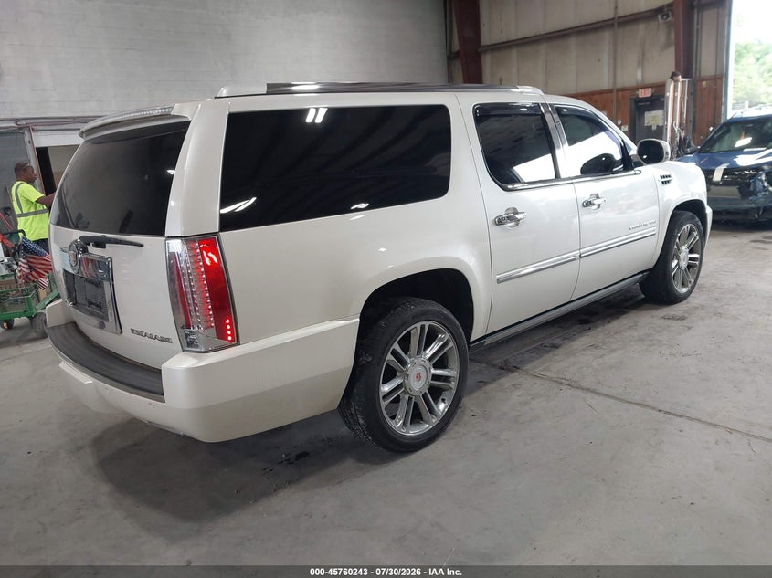 Vin: 1gys4kef1br162301, lot: 46258992, cadillac escalade esv platinum edition 20114