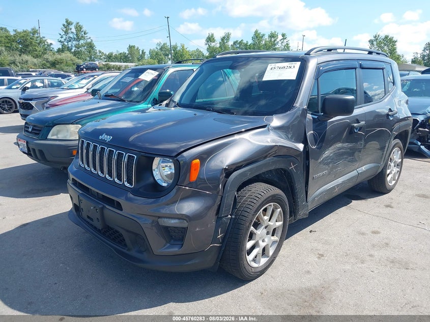 Vin: zacnjbab9lpl16023, lot: 46259032, jeep renegade sport 4x4 20202