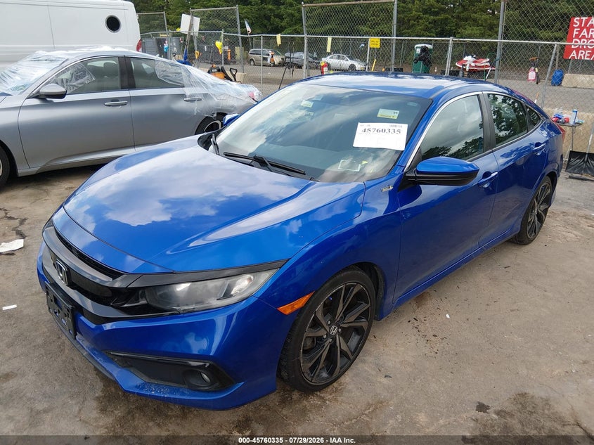 Vin: 2hgfc2f81kh543657, lot: 46259083, honda civic sport 20192