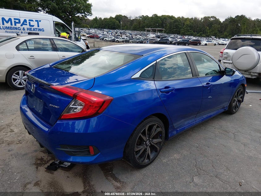 Vin: 2hgfc2f81kh543657, lot: 46259083, honda civic sport 20194