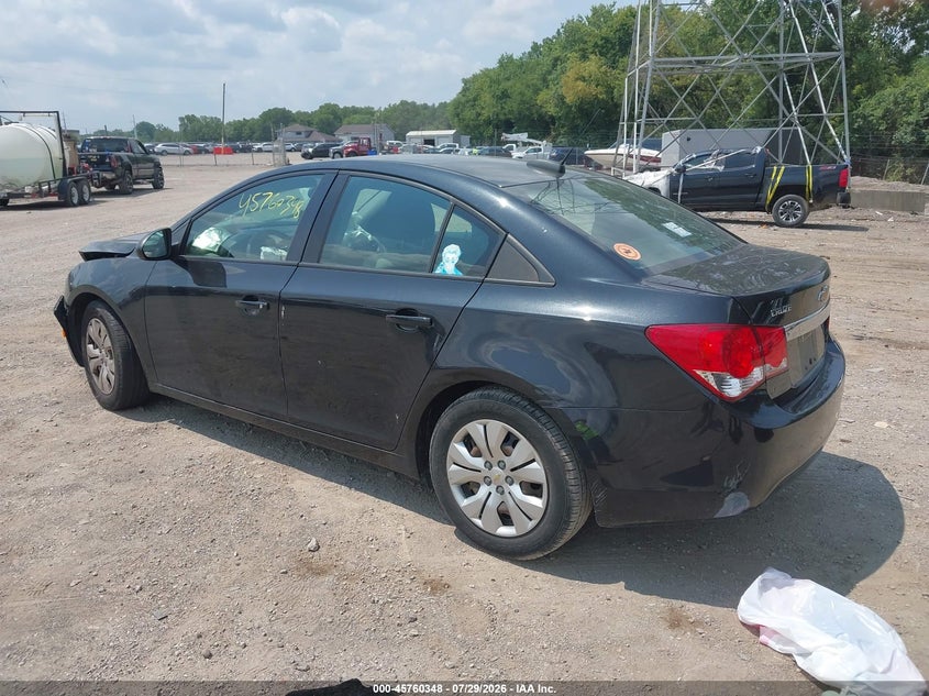 Vin: 1g1pc5sh1g7112077, lot: 46259097, chevrolet cruze limited ls auto 20163