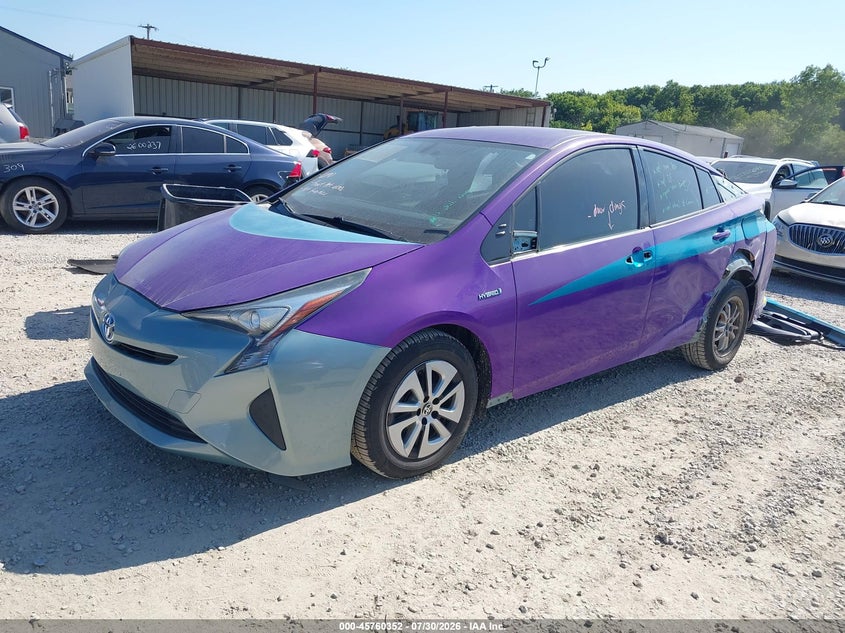 Vin: jtdkarfu3g3007005, lot: 46259101, toyota prius three 20162