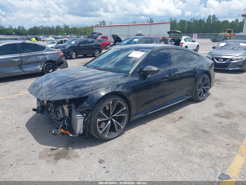 Vin: wuapcbf21nn901126, lot: 46259290, audi rs 7 sportback tfsi quattro tiptronic 20222