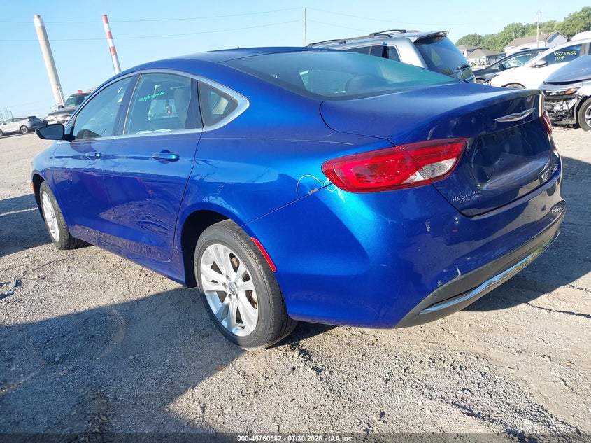 Vin: 1c3cccab0fn662117, lot: 46259330, chrysler 200 limited 20153