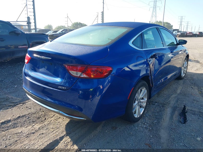 Vin: 1c3cccab0fn662117, lot: 46259330, chrysler 200 limited 20154