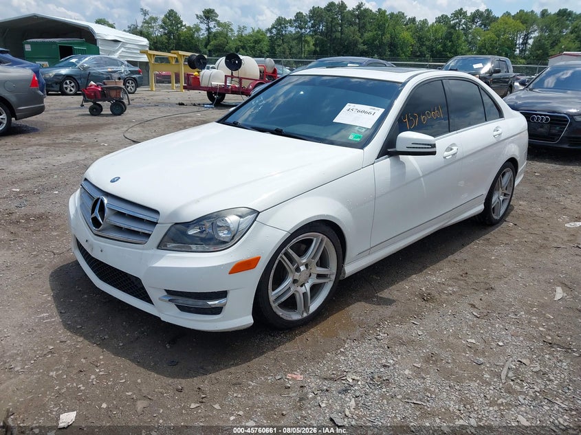 Vin: wddgf8ab2dr276568, lot: 46259410, mercedes-benz c 300 sport 4matic 20132
