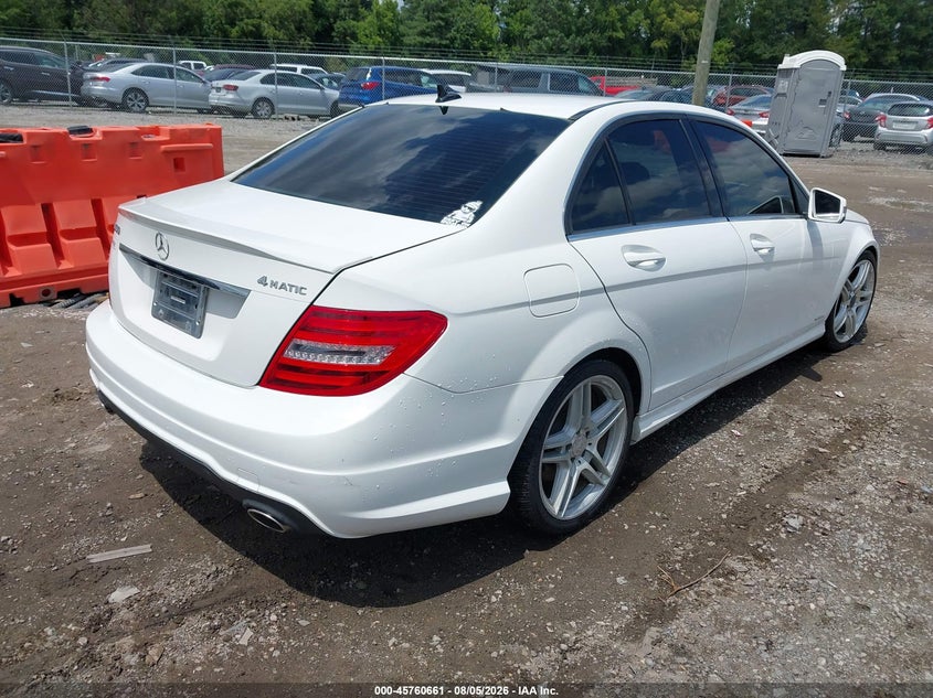 Vin: wddgf8ab2dr276568, lot: 46259410, mercedes-benz c 300 sport 4matic 20134