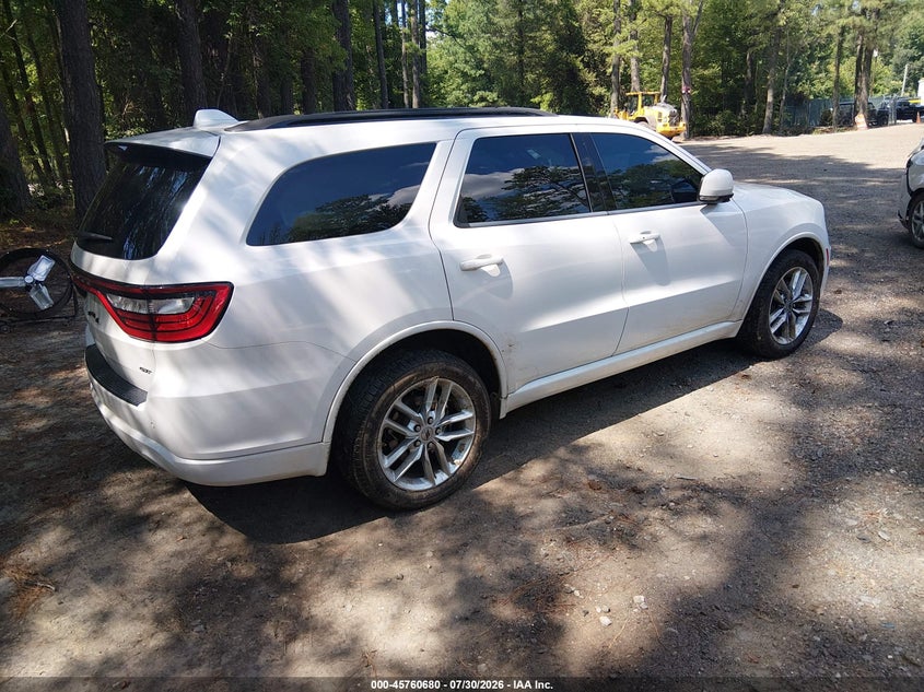 Vin: 1c4rdjdg4mc576199, lot: 46259429, dodge durango gt plus awd 20214