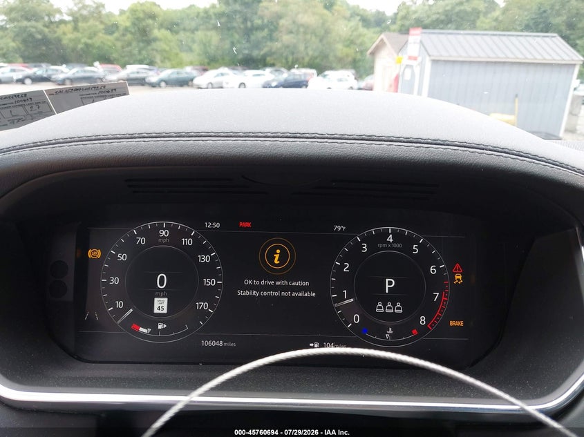 2020 LAND ROVER RANGE ROVER auction photo 7