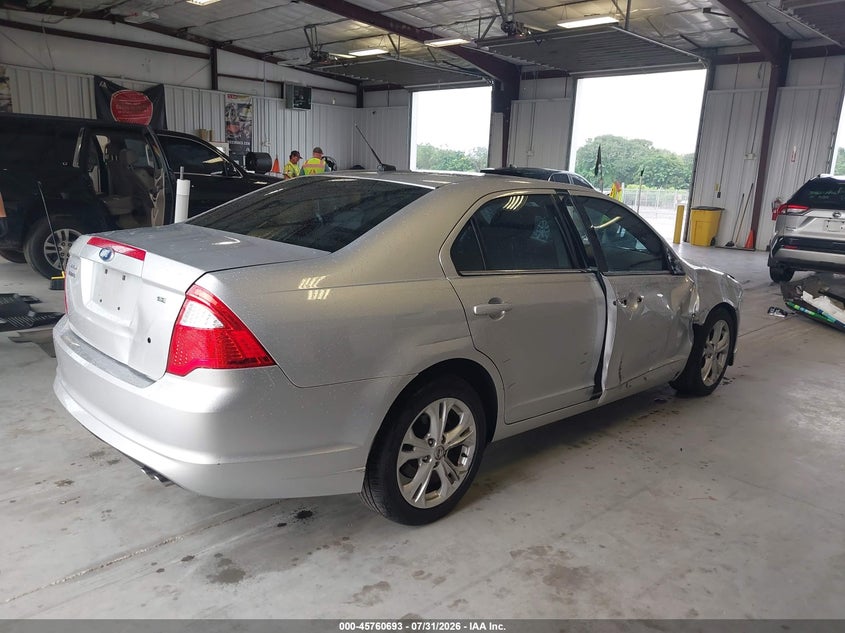 Vin: 3fahp0ha8cr225322, lot: 46259443, ford fusion se 20124