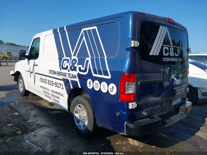 2012 NISSAN NV 2500 auction photo 3