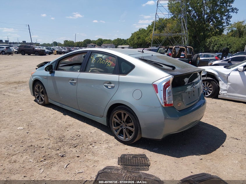 Vin: jtdkn3du5c1600908, lot: 46259487, toyota prius five 20123