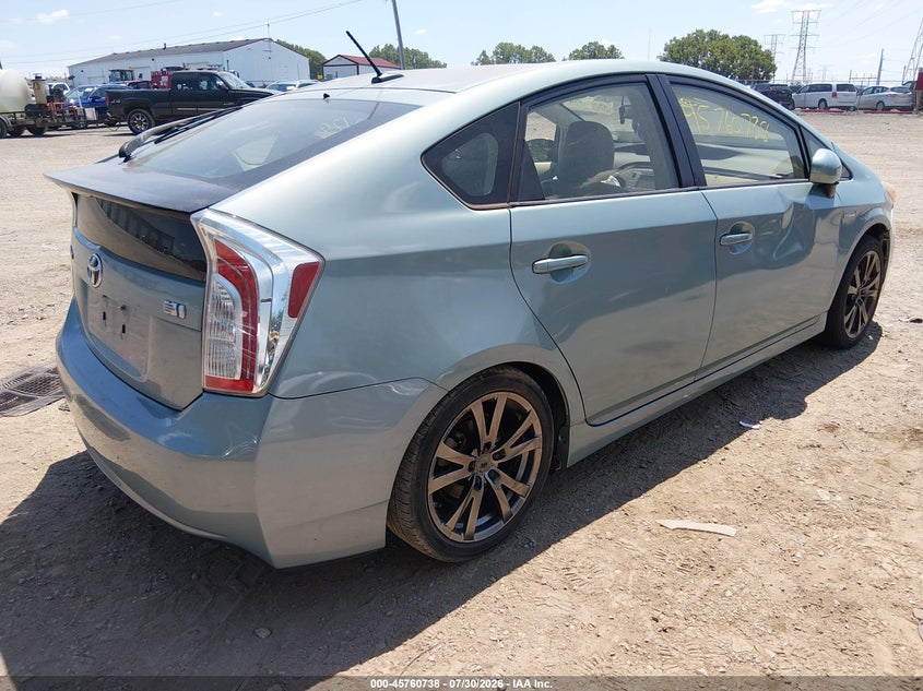 Vin: jtdkn3du5c1600908, lot: 46259487, toyota prius five 20124