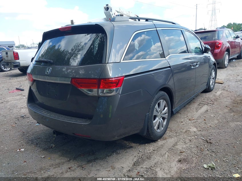 Vin: 5fnrl5h66gb040776, lot: 46259497, honda odyssey ex-l 20164