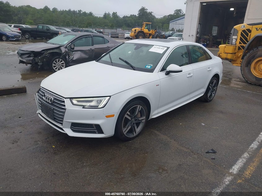Vin: wauenaf43ja210947, lot: 46259509, audi a4 2.0t premium/2.0t tech premium 20182