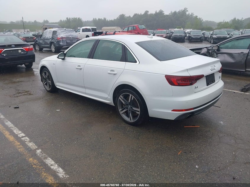 Vin: wauenaf43ja210947, lot: 46259509, audi a4 2.0t premium/2.0t tech premium 20183