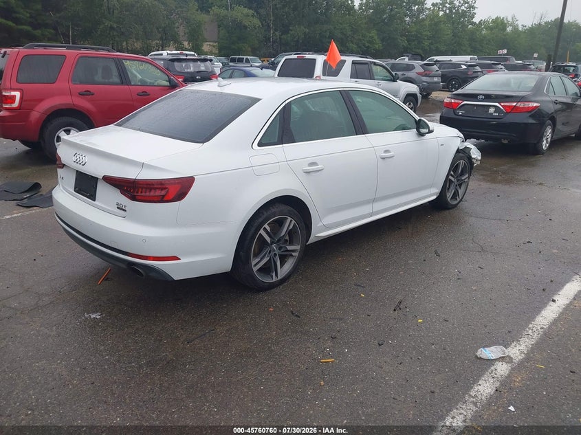 Vin: wauenaf43ja210947, lot: 46259509, audi a4 2.0t premium/2.0t tech premium 20184