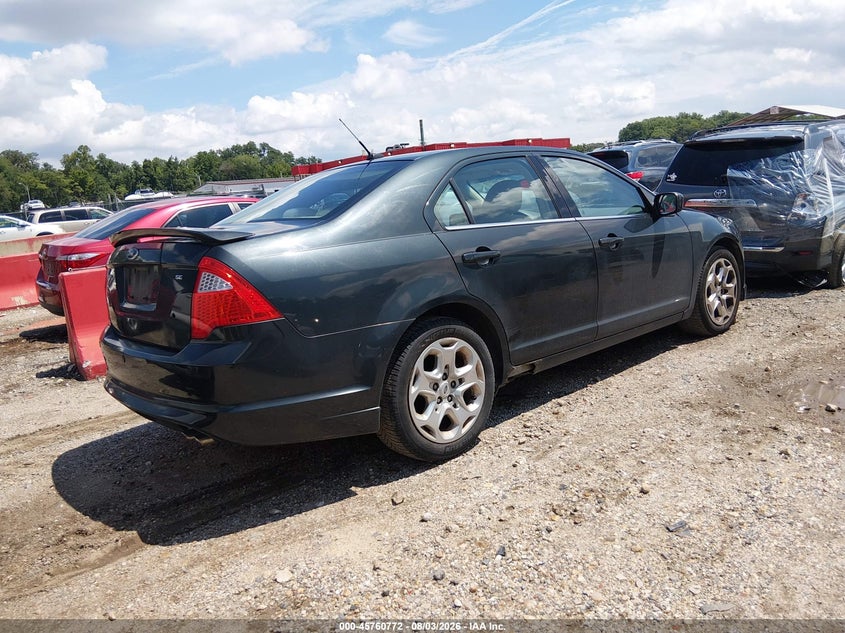 Vin: 3fahp0ha8ar275022, lot: 46259521, ford fusion se 20104