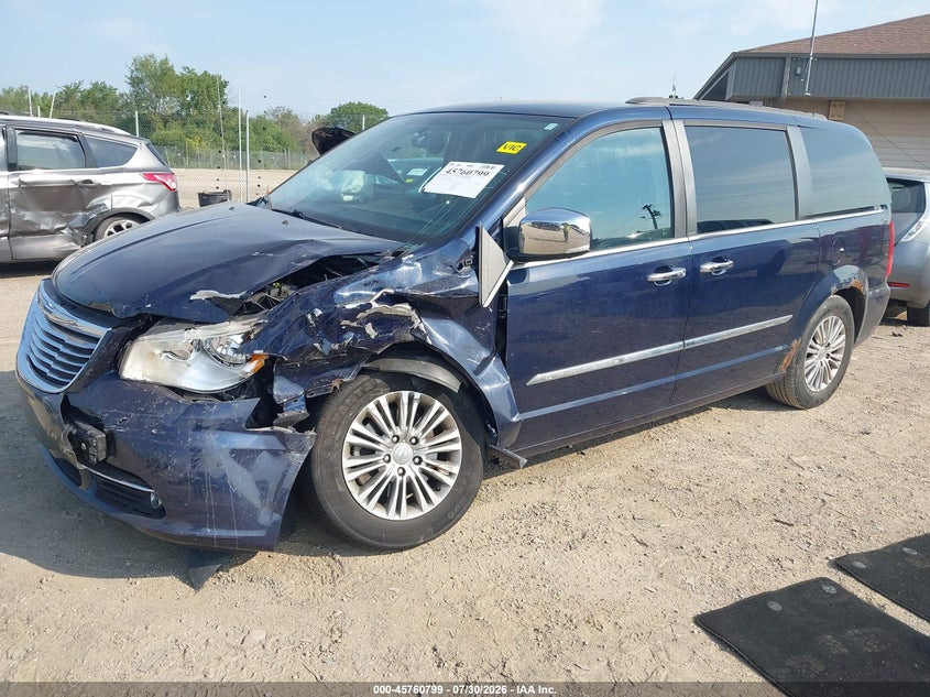 Vin: 2c4rc1cg4dr757685, lot: 46259548, chrysler town & country touring-l 20132