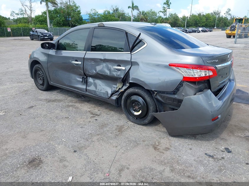 Vin: 3n1ab7ap6fl661615, lot: 46259576, nissan sentra fe+ s/s/sl/sr/sv 20153