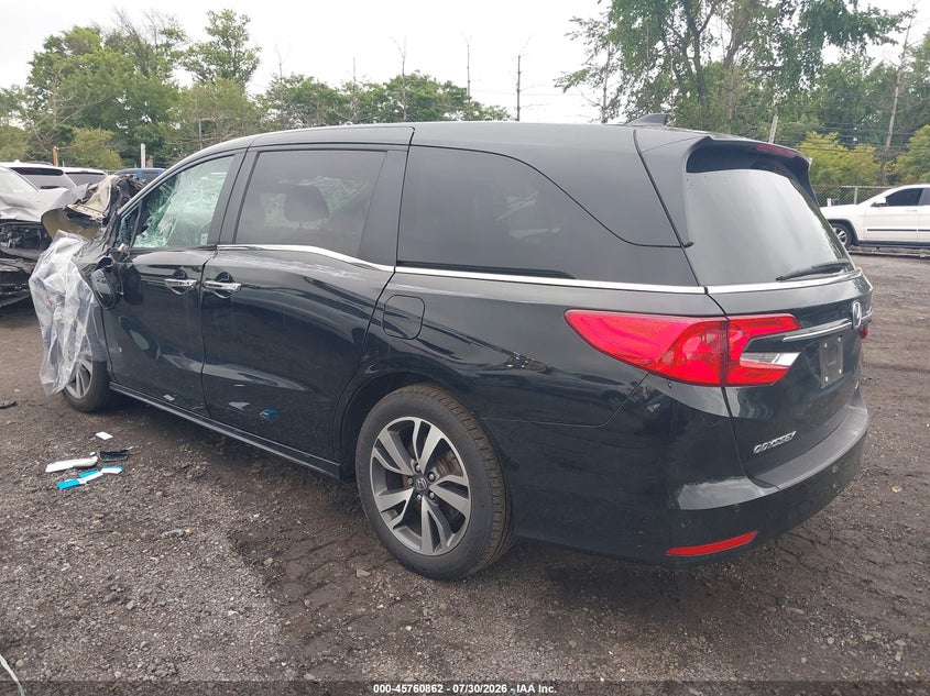 Vin: 5fnrl6h82rb074546, lot: 46259611, honda odyssey touring 20243