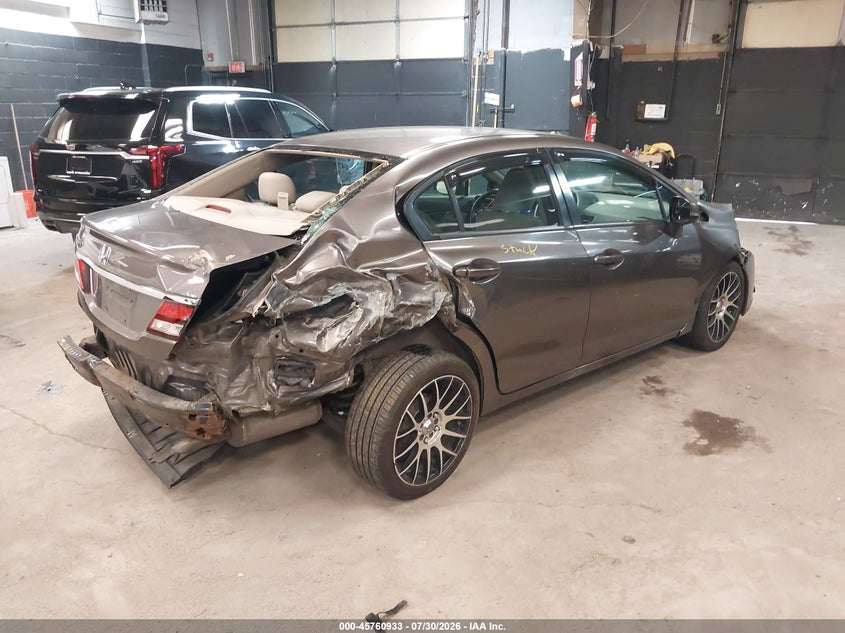 Vin: 19xfb2f58de295610, lot: 46259682, honda civic lx 20134